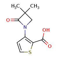 3-(3,3-dimethyl-2-oxoazetidin-1-yl)thiophene-2-carboxylic acid