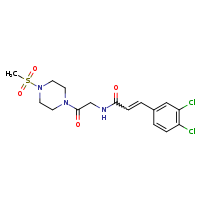3-(3,4-dichlorophenyl)-N-[2-(4-methanesulfonylpiperazin-1-yl)-2-oxoethyl]prop-2-enamide