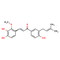 3-(3,4-dihydroxy-2-methoxyphenyl)-1-[4-hydroxy-3-(3-methylbut-2-en-1-yl)phenyl]prop-2-en-1-one