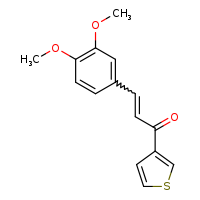 3-(3,4-dimethoxyphenyl)-1-(thiophen-3-yl)prop-2-en-1-one