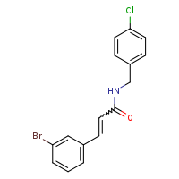 3-(3-bromophenyl)-N-[(4-chlorophenyl)methyl]prop-2-enamide