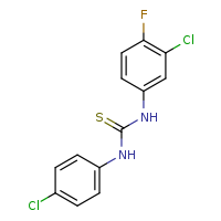 3-(3-chloro-4-fluorophenyl)-1-(4-chlorophenyl)thiourea