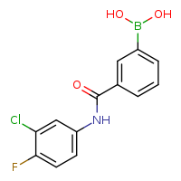 3-[(3-chloro-4-fluorophenyl)carbamoyl]phenylboronic acid