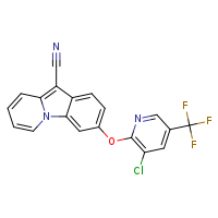 3-{[3-chloro-5-(trifluoromethyl)pyridin-2-yl]oxy}pyrido[1,2-a]indole-10-carbonitrile