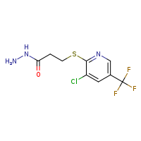 3-{[3-chloro-5-(trifluoromethyl)pyridin-2-yl]sulfanyl}propanehydrazide