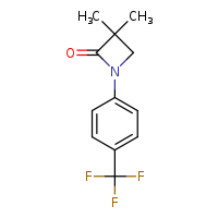 3,3-dimethyl-1-[4-(trifluoromethyl)phenyl]azetidin-2-one