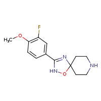 3-(3-fluoro-4-methoxyphenyl)-1-oxa-2,4,8-triazaspiro[4.5]dec-3-ene