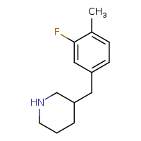 3-[(3-fluoro-4-methylphenyl)methyl]piperidine