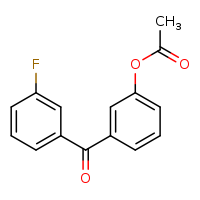 3-(3-fluorobenzoyl)phenyl acetate