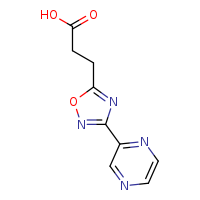 3-[3-(pyrazin-2-yl)-1,2,4-oxadiazol-5-yl]propanoic acid
