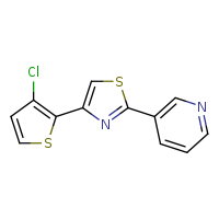 3-[4-(3-chlorothiophen-2-yl)-1,3-thiazol-2-yl]pyridine