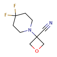 3-(4,4-difluoropiperidin-1-yl)oxetane-3-carbonitrile