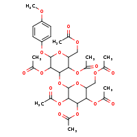 [3,4,5-tris(acetyloxy)-6-{[3,5-bis(acetyloxy)-2-[(acetyloxy)methyl]-6-(4-methoxyphenoxy)oxan-4-yl]oxy}oxan-2-yl]methyl acetate