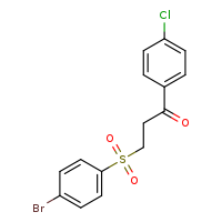3-(4-bromobenzenesulfonyl)-1-(4-chlorophenyl)propan-1-one