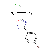 3-(4-bromophenyl)-5-(1-chloro-2-methylpropan-2-yl)-1,2,4-oxadiazole
