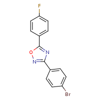 3-(4-bromophenyl)-5-(4-fluorophenyl)-1,2,4-oxadiazole