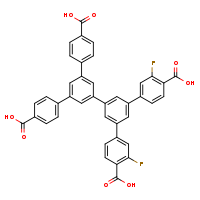 3'-(4-carboxy-3-fluorophenyl)-5'-[4'-carboxy-5-(4-carboxyphenyl)-[1,1'-biphenyl]-3-yl]-3-fluoro-[1,1'-biphenyl]-4-carboxylic acid