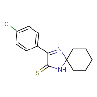 3-(4-chlorophenyl)-1,4-diazaspiro[4.5]dec-3-ene-2-thione