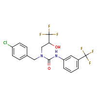3-[(4-chlorophenyl)methyl]-3-(3,3,3-trifluoro-2-hydroxypropyl)-1-[3-(trifluoromethyl)phenyl]urea