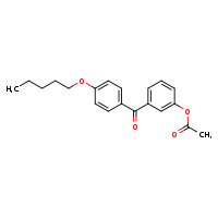 3-[4-(pentyloxy)benzoyl]phenyl acetate