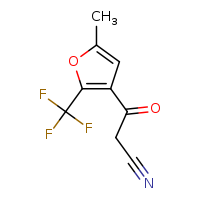 3-[5-methyl-2-(trifluoromethyl)furan-3-yl]-3-oxopropanenitrile