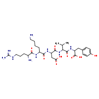 3-[6-amino-2-(2-amino-5-carbamimidamidopentanamido)hexanamido]-3-[(1-{[1-carboxy-2-(4-hydroxyphenyl)ethyl]carbamoyl}-2-methylpropyl)carbamoyl]propanoic acid