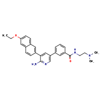 3-[6-amino-5-(6-ethoxynaphthalen-2-yl)pyridin-3-yl]-N-[2-(dimethylamino)ethyl]benzamide