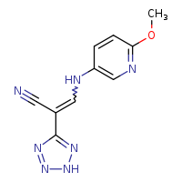 3-[(6-methoxypyridin-3-yl)amino]-2-(2H-1,2,3,4-tetrazol-5-yl)prop-2-enenitrile