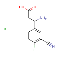 3-amino-3-(4-chloro-3-cyanophenyl)propanoic acid hydrochloride