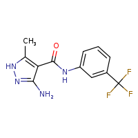 3-amino-5-methyl-N-[3-(trifluoromethyl)phenyl]-1H-pyrazole-4-carboxamide