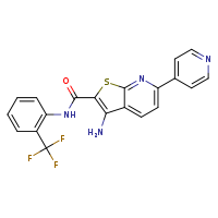 3-amino-6-(pyridin-4-yl)-N-[2-(trifluoromethyl)phenyl]thieno[2,3-b]pyridine-2-carboxamide