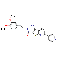 3-amino-N-[2-(3,4-dimethoxyphenyl)ethyl]-6-(pyridin-4-yl)thieno[2,3-b]pyridine-2-carboxamide