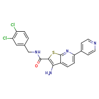 3-amino-N-[(3,4-dichlorophenyl)methyl]-6-(pyridin-4-yl)thieno[2,3-b]pyridine-2-carboxamide