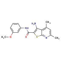 3-amino-N-(3-methoxyphenyl)-4,6-dimethylthieno[2,3-b]pyridine-2-carboxamide