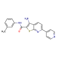 3-amino-N-(3-methylphenyl)-6-(pyridin-4-yl)thieno[2,3-b]pyridine-2-carboxamide