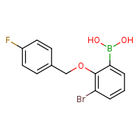 3-bromo-2-[(4-fluorophenyl)methoxy]phenylboronic acid