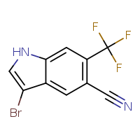 3-bromo-6-(trifluoromethyl)-1H-indole-5-carbonitrile