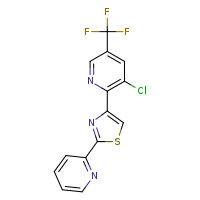 3-chloro-2-[2-(pyridin-2-yl)-1,3-thiazol-4-yl]-5-(trifluoromethyl)pyridine