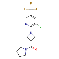 3-chloro-2-[3-(pyrrolidine-1-carbonyl)azetidin-1-yl]-5-(trifluoromethyl)pyridine