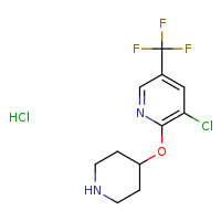 3-chloro-2-(piperidin-4-yloxy)-5-(trifluoromethyl)pyridine hydrochloride
