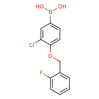 3-chloro-4-[(2-fluorophenyl)methoxy]phenylboronic acid