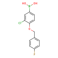 3-chloro-4-[(4-fluorophenyl)methoxy]phenylboronic acid