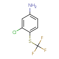 3-chloro-4-[(trifluoromethyl)sulfanyl]aniline