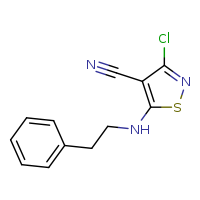 3-chloro-5-[(2-phenylethyl)amino]-1,2-thiazole-4-carbonitrile
