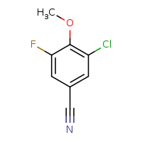 3-chloro-5-fluoro-4-methoxybenzonitrile
