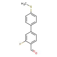 3-fluoro-4'-(methylsulfanyl)-[1,1'-biphenyl]-4-carbaldehyde