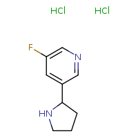 3-fluoro-5-(pyrrolidin-2-yl)pyridine dihydrochloride