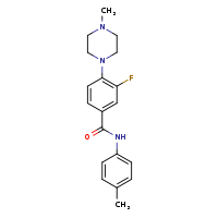 3-fluoro-N-(4-methylphenyl)-4-(4-methylpiperazin-1-yl)benzamide