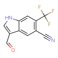 3-formyl-6-(trifluoromethyl)-1H-indole-5-carbonitrile