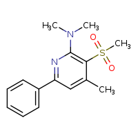 3-methanesulfonyl-N,N,4-trimethyl-6-phenylpyridin-2-amine
